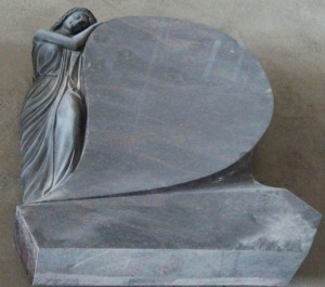 headstones mourning angel