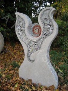 Headstone Mosaic Angel