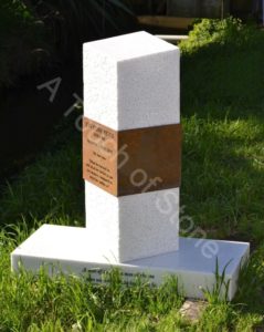 Headstone-Marble-Corten-Steel-Plate