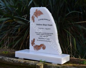 Copper Fern Headstone