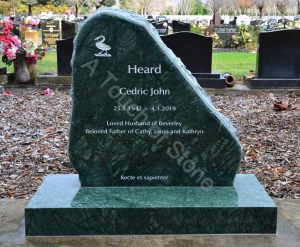 Greenstone Triangle Headstone