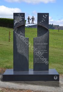 Hand in Hand Headstone