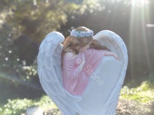 Pink Angel Headstone